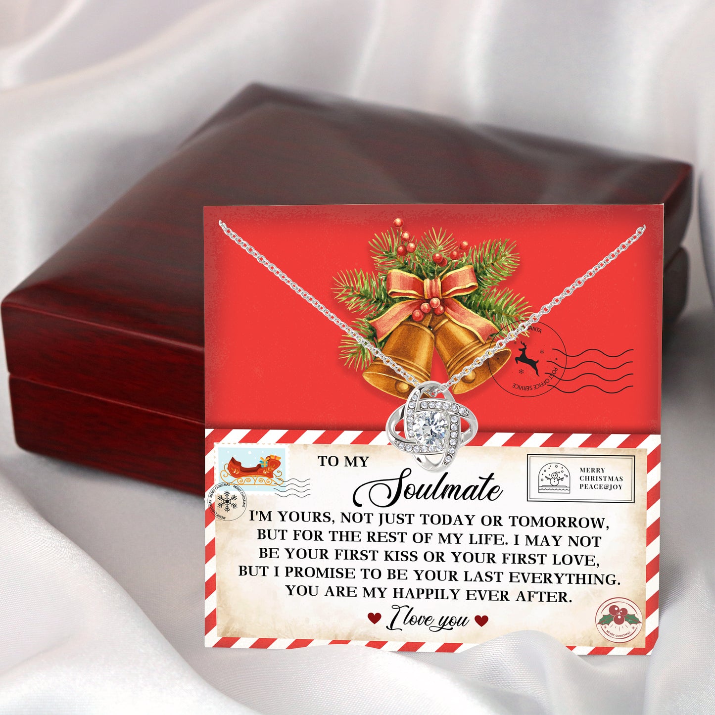 Soulmate Jewelry Gift - Love Knot Necklace -Happily Ever After