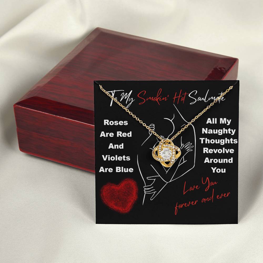 To My Soulmate Jewelry Gift - Love Knot Forever Necklace - Around You