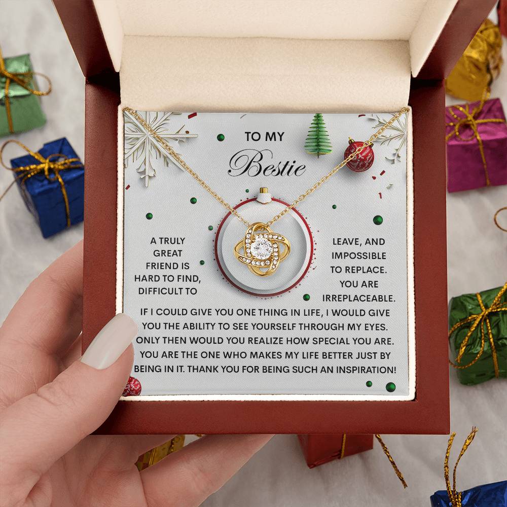 To My Bestie Jewelry Gift - The One - Love Knot Necklace