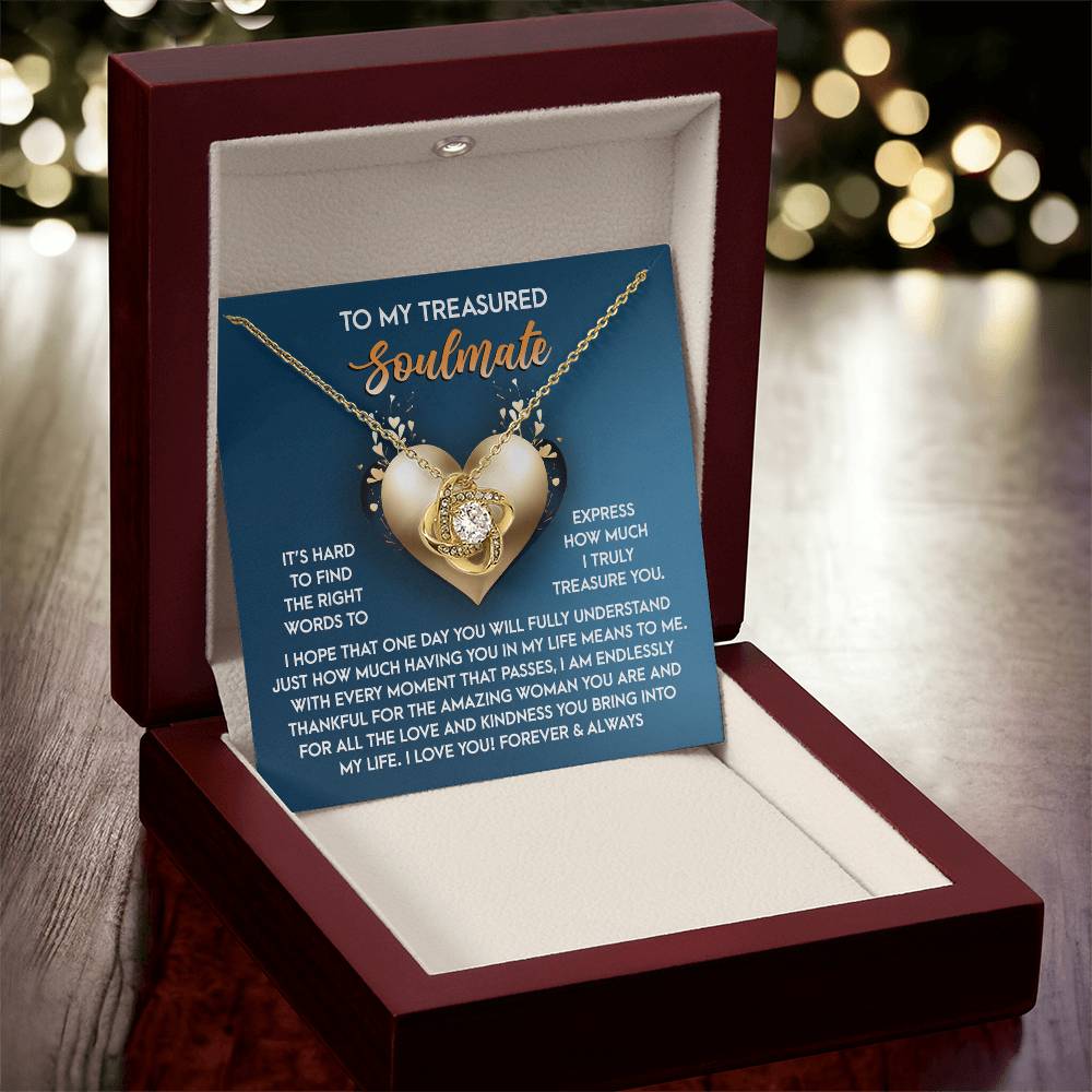 To My Soulmate Jewelry Gift - In My Life- Love Knot Necklace