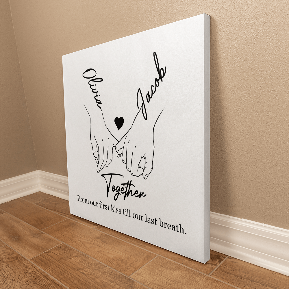 Personalized Soulmates Gift - Together Forever - Hanging Wrapped Canvas