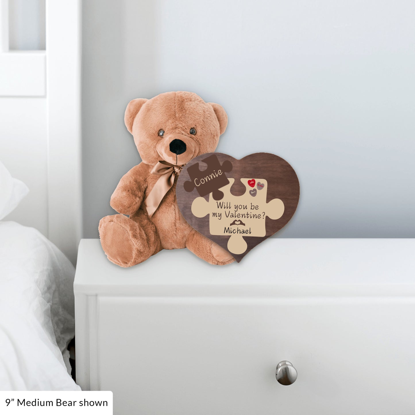 Personalized Valentine's Day Teddy Bear Gift For Her - Will You Be My Valentine?
