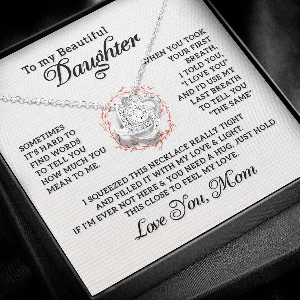 Mom Necklace For Daughter - Love and Light