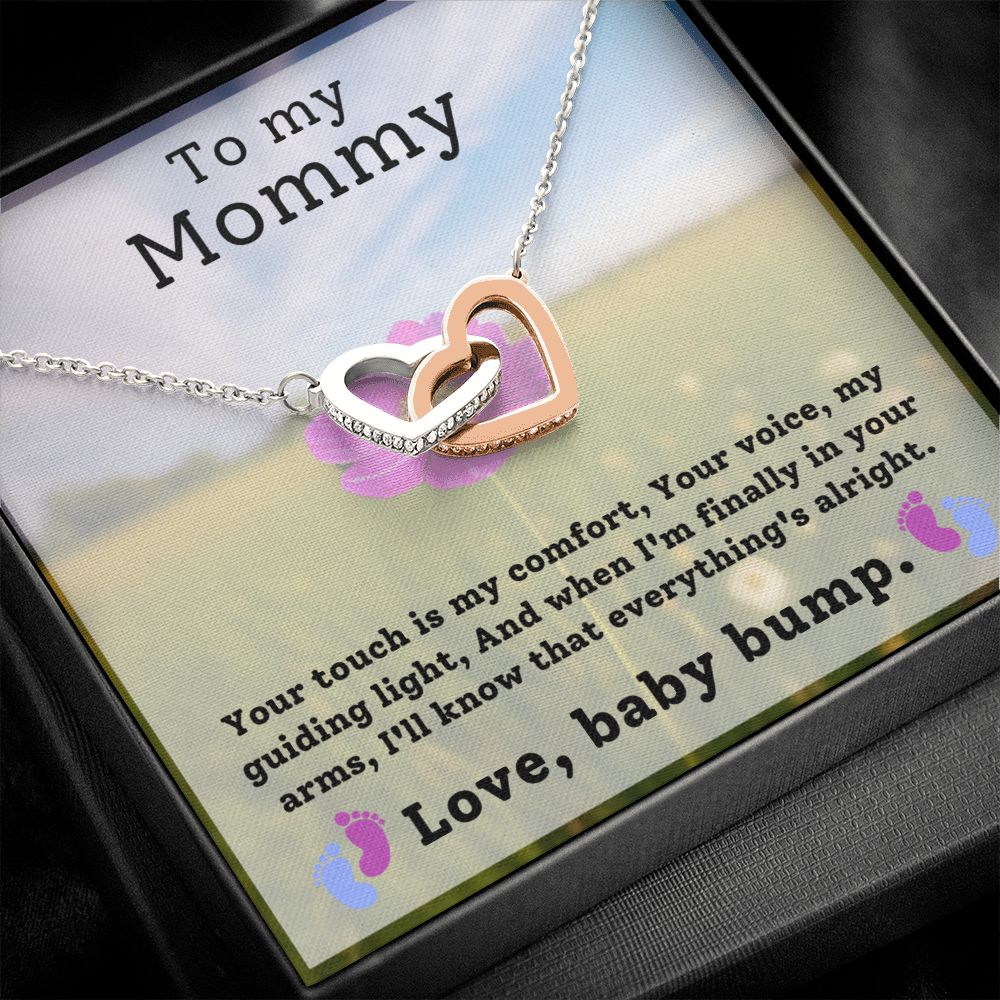Expecting Mom Gift - Hearts Necklace - Everything's Alright