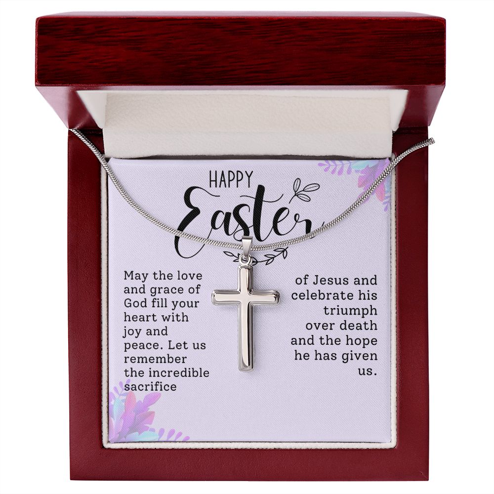 Easter Gift - Cross Necklace - Fill Your Heart With Joy