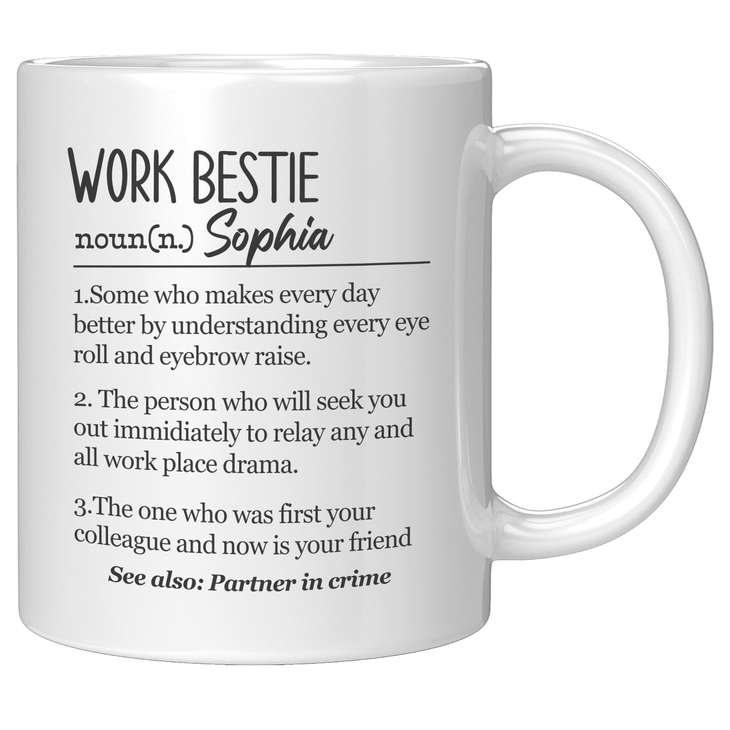 Bestie Definition Personalized Mug 11oz and 15oz