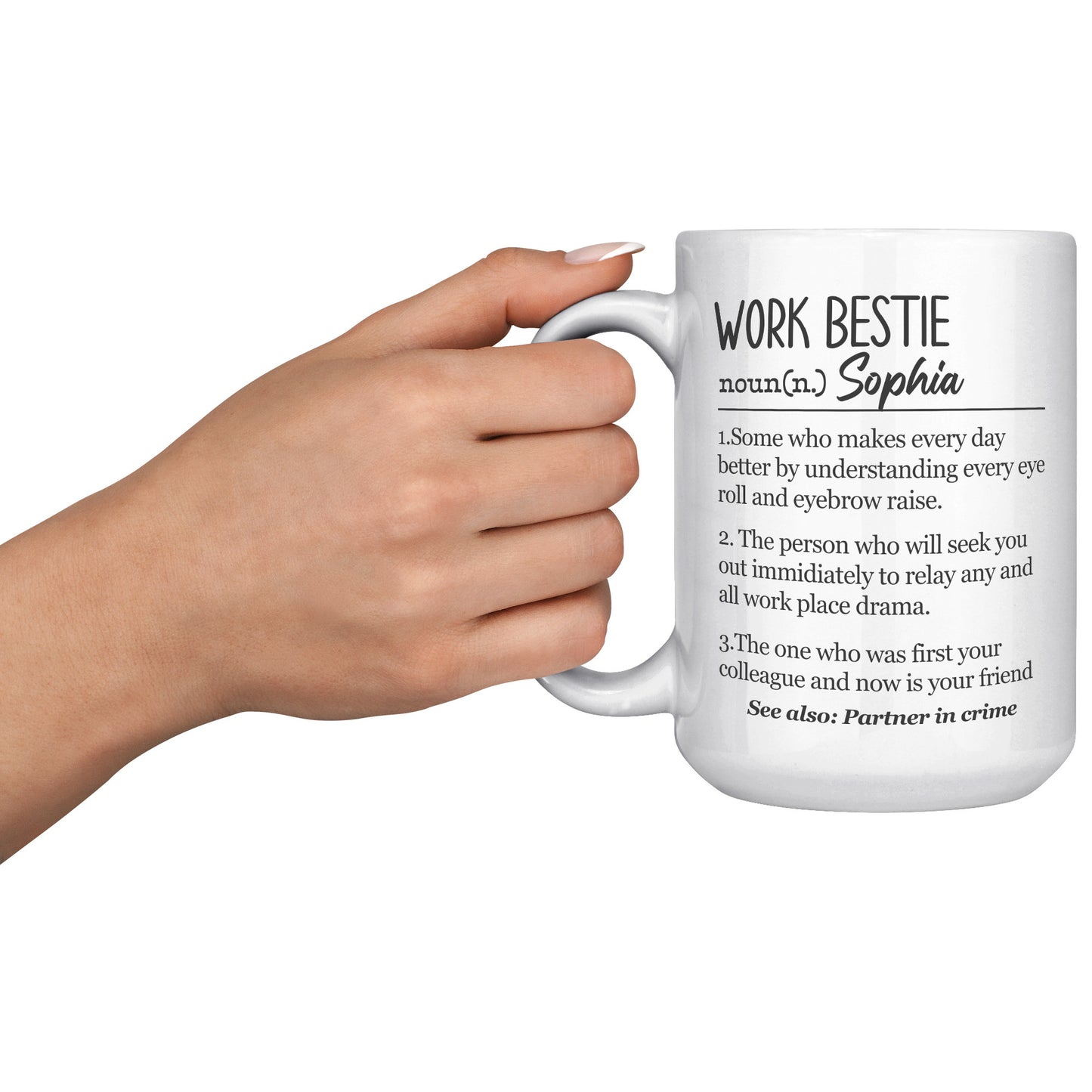 Bestie Definition Personalized Mug 11oz and 15oz