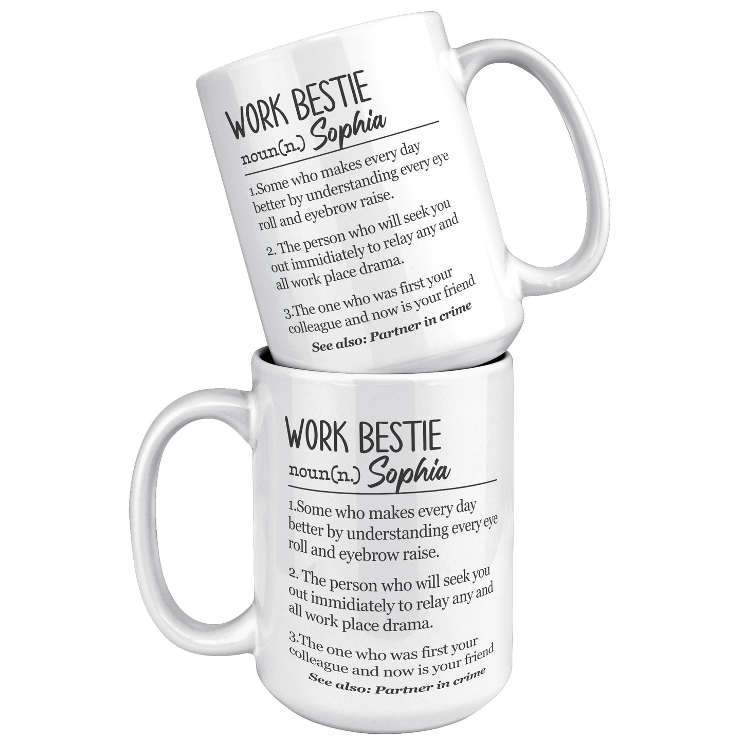 Bestie Definition Personalized Mug 11oz and 15oz