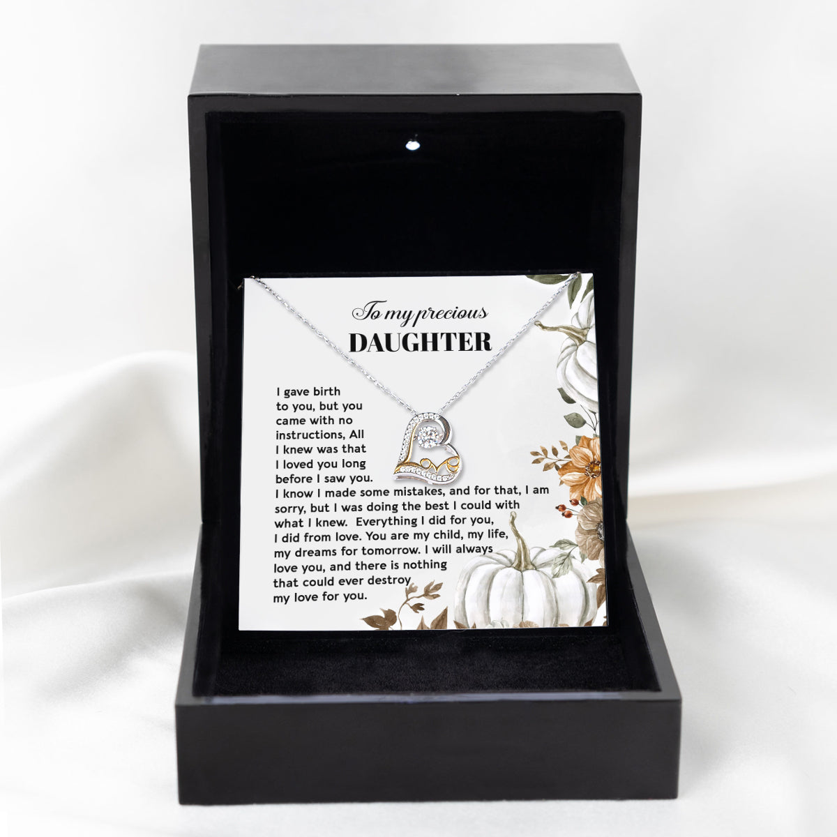 To My Daughter - I Did It From Love - Scripted Love Necklace