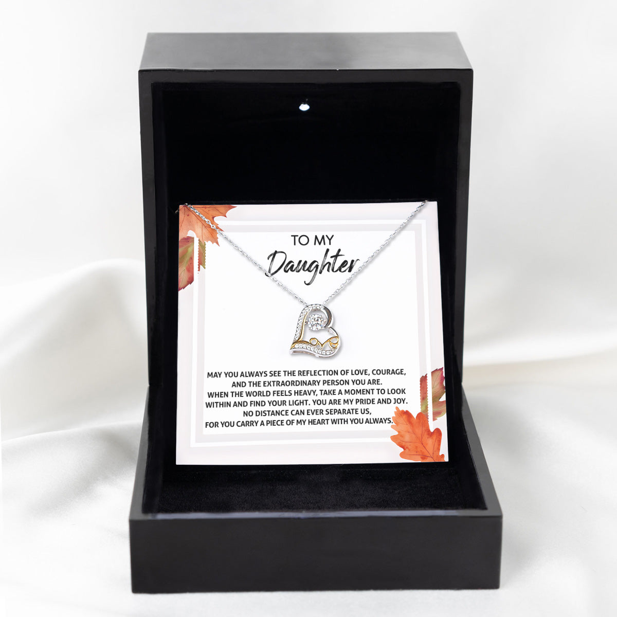 To My Daughter - Find Your Light - Scripted Love Necklace