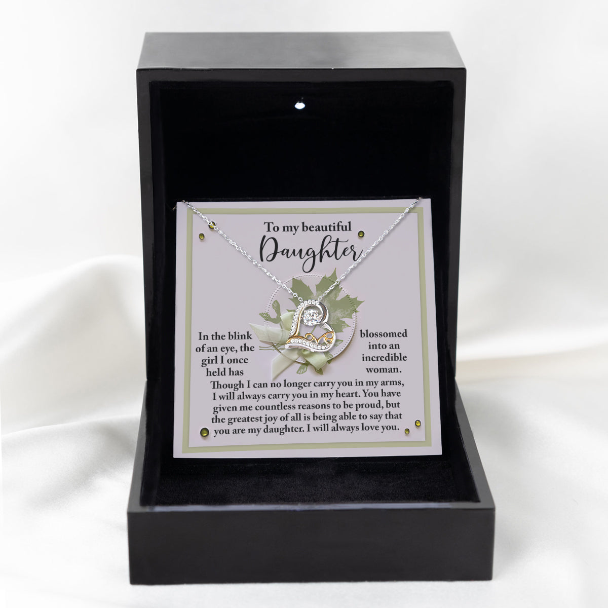 To My Daughter - Incredible Woman - Scripted Love Necklace