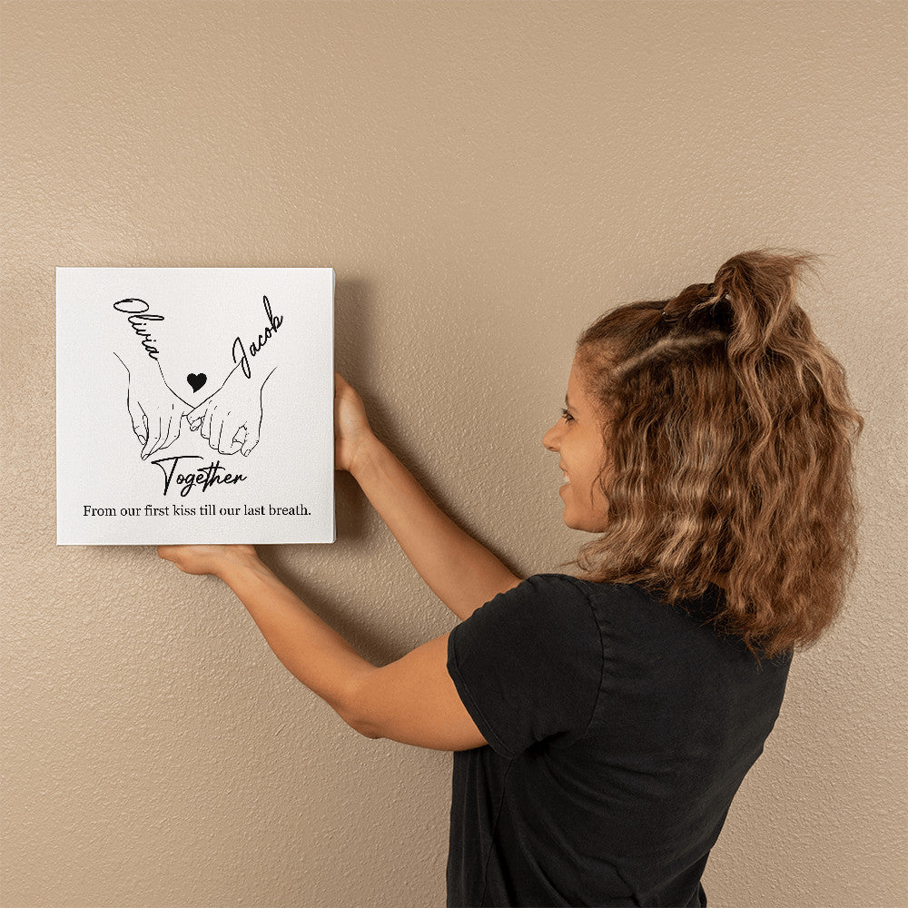 Personalized Soulmates Gift - Together Forever - Hanging Wrapped Canvas