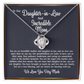 To Our Daughter-in-Law - Love Knot Necklace Jewelry Gift - Incredible Mother and Daughter in Law