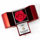 To My Wife - Love and Protect You - Eternal Love Knot Necklace with Red Heart Rose Gift Box - Free Shipping Included