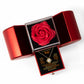 To My Wife - You Are The Sunrise Of My Life - Eternal Love Knot Necklace with Red Heart Rose Gift Box - Free Shipping Included