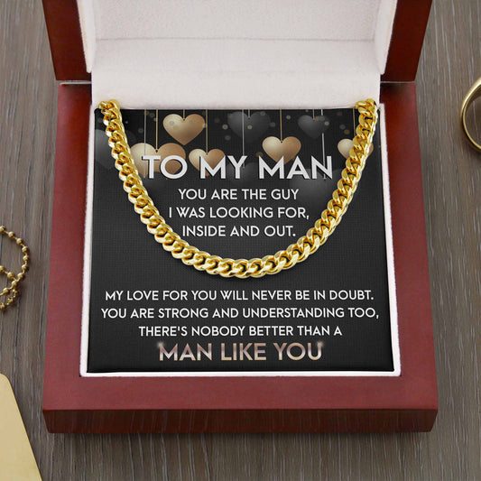 My Man-Man Like You-Cuban Chain Link Necklace