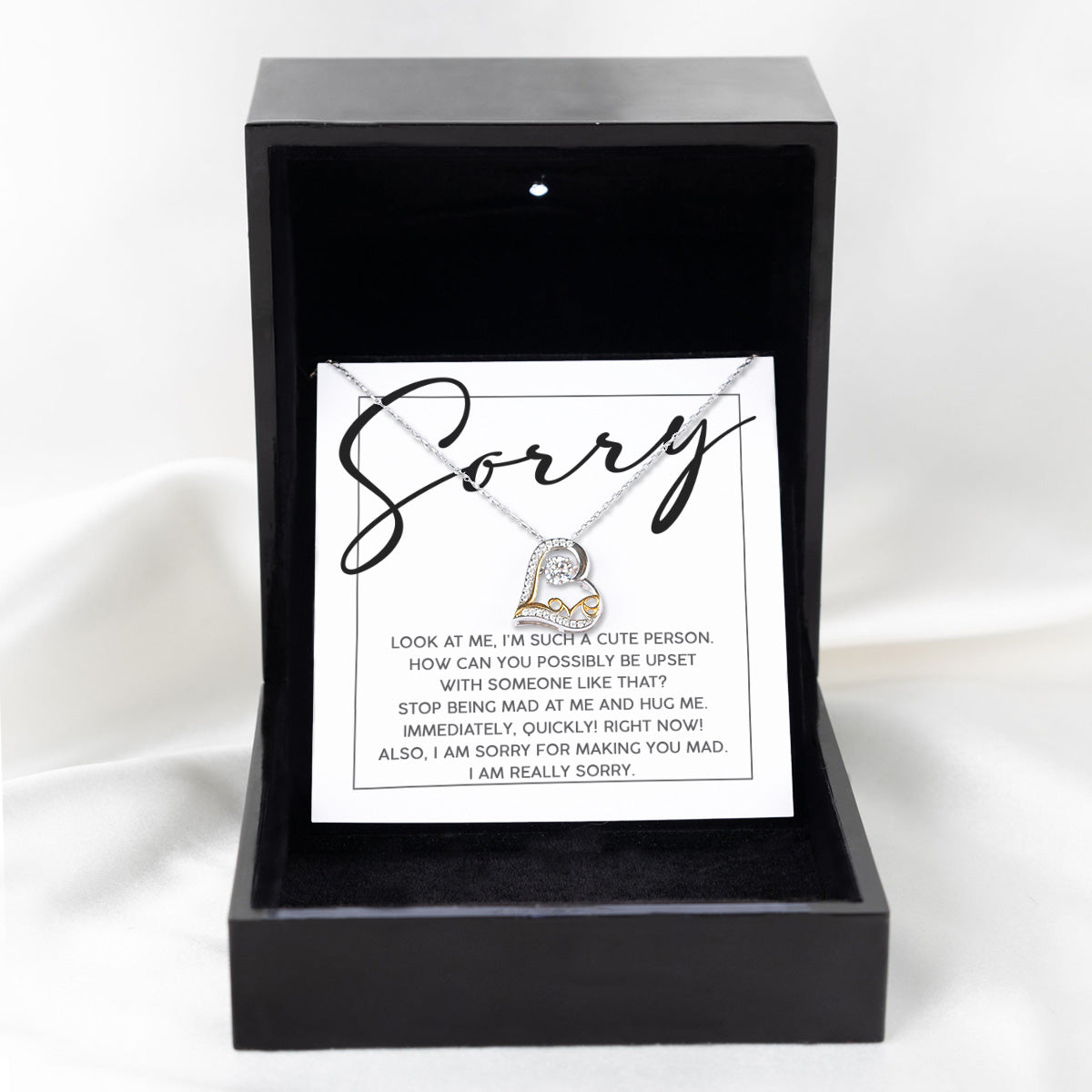 I'm Sorry Gift - Love Heart Necklace - Someone Like That