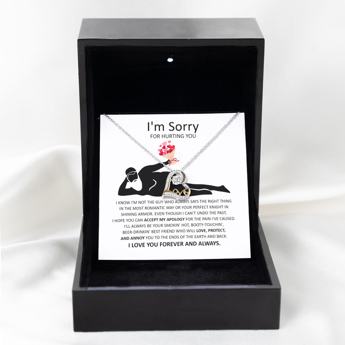 I'm Sorry Gift - Love Heart Necklace - The Most Romantic