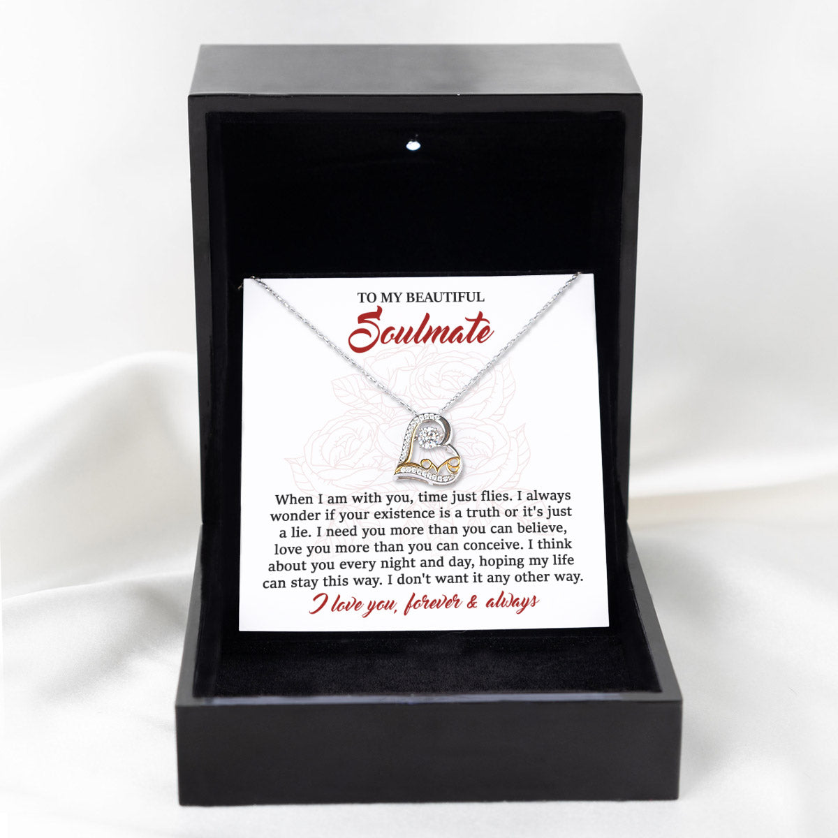 Soulmate Heart Necklace -  I Need You