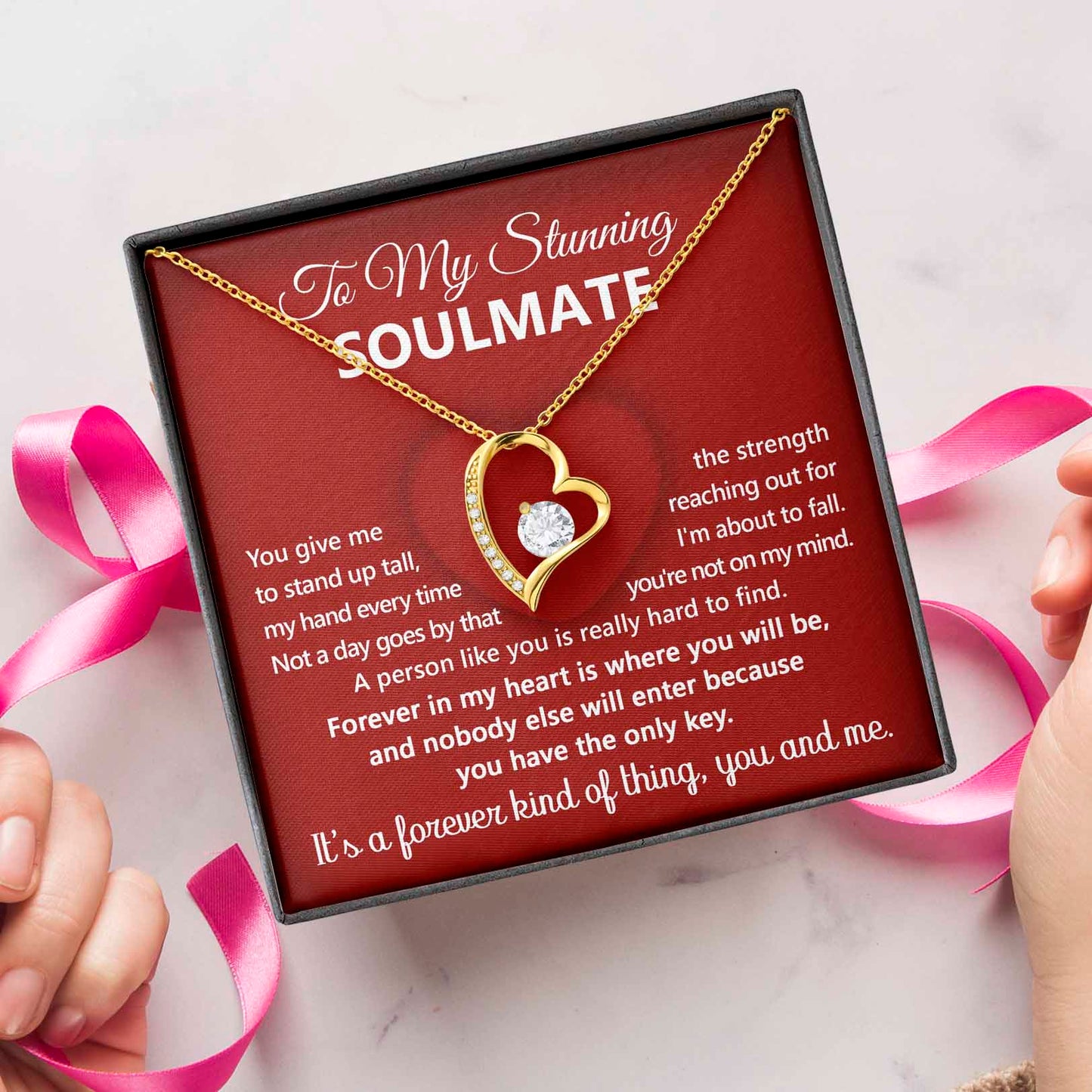 Soulmate - Forever In My Heart - Forever Love Heart Necklace