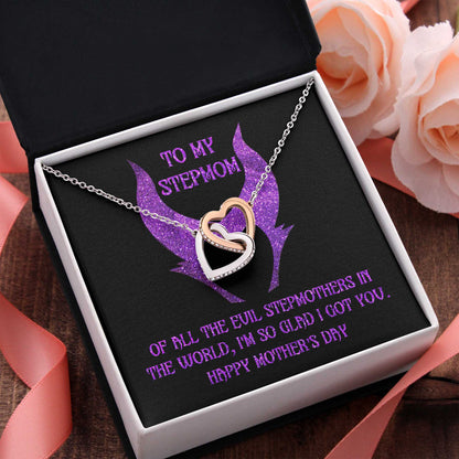 Stepmom Gift - I Got You - Locked Heart Necklace