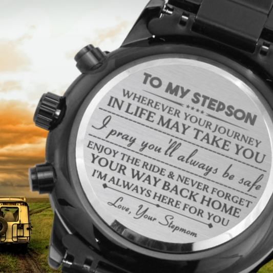 Engraved Watch For Stepson From Stepmom - I'll Always Be Here For You