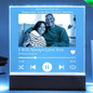 Personalized Anniversary Acrylic Song Plaque Table Top Display