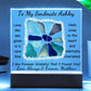 Personalized To My Soulmate Sea Glass Acrylic Plaque Table Top Display