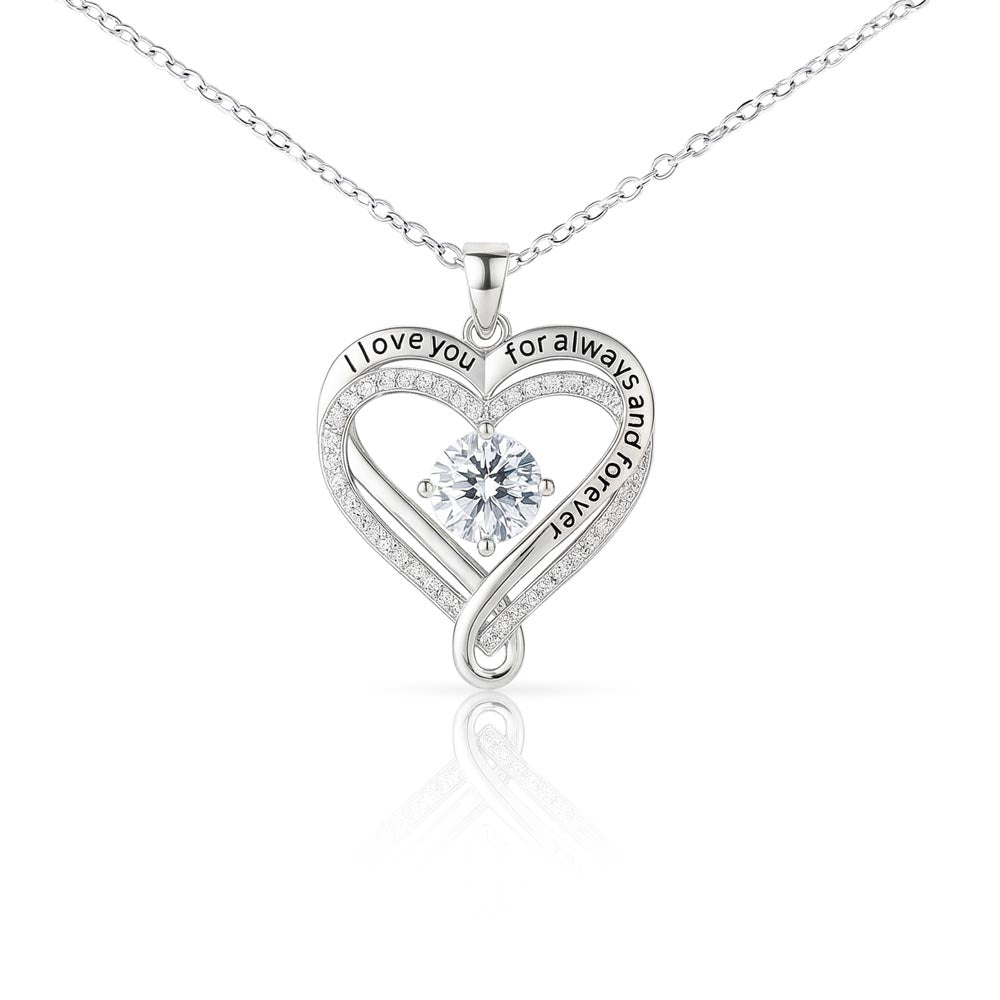 Necklace for Wife | Gift from Husband | Mother of My Children Jewelry Gift | Mother's Day, Birthday, Anniversary Gift | Romantic "Love You Always" Heart Necklace