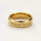 Personalized Ring for Son from Dad | Graduation, Birthday, Wedding Gift for Men | Engraved Men’s Ring 3 Colors