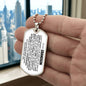 Grandson Gift - Always Be Brave and Strong - Dog Tag Necklace