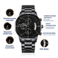 Son Gift From Mom -Believe In Yourself -  Engraved Chronograph Watch - Shipping Included