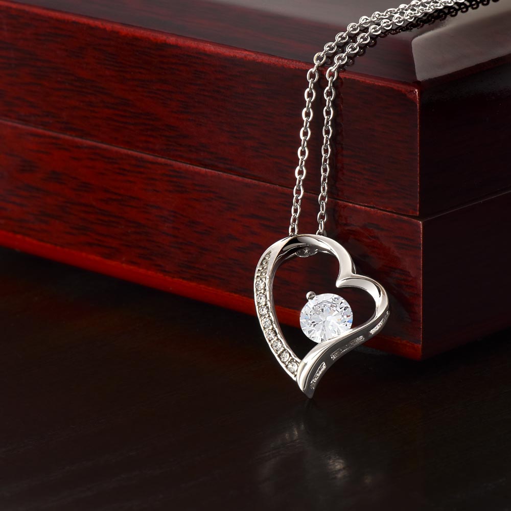 To My Beautiful Wife - You Are My Love Story - Eternal Love Heart Necklace - Price Includes Free Shipping