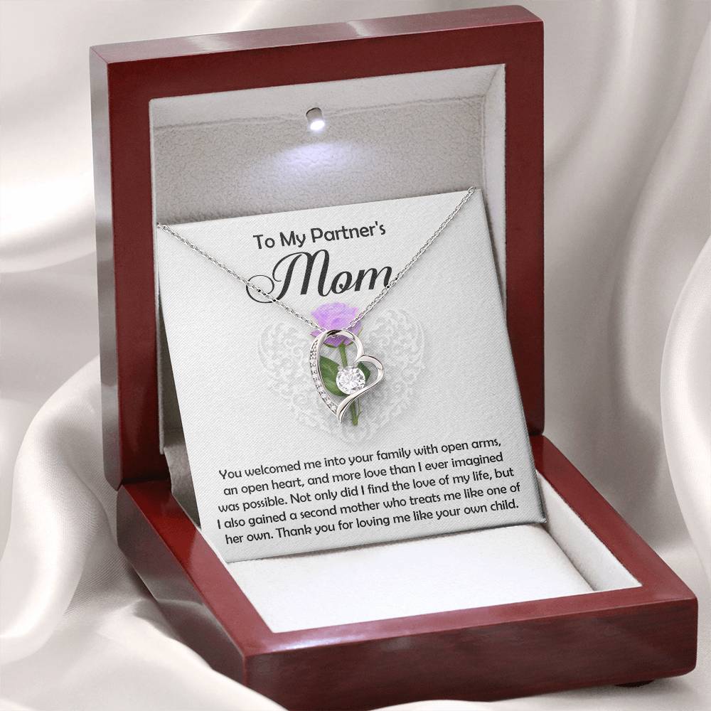 Partners Mom Gift - A Second Mother - Forever Love Necklace