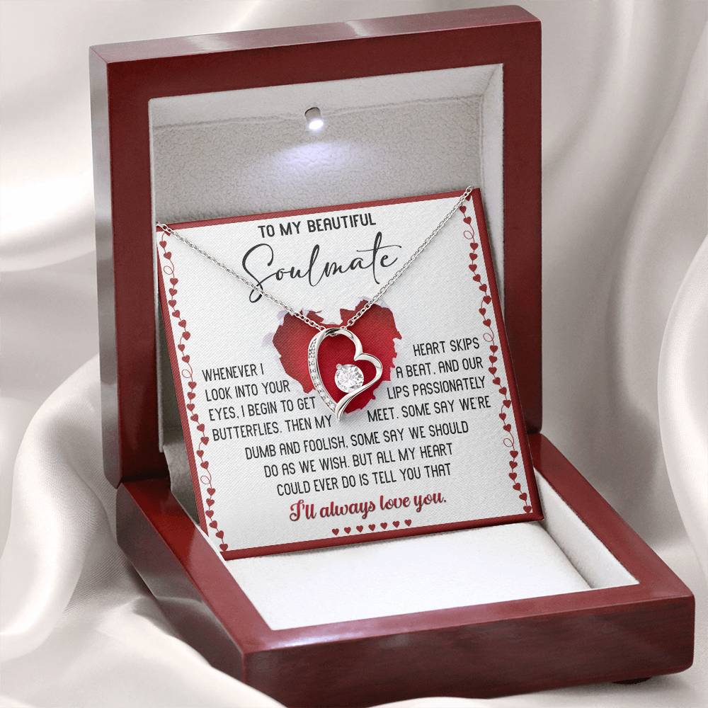 Soulmate-Always Love You-Forever Love Necklace