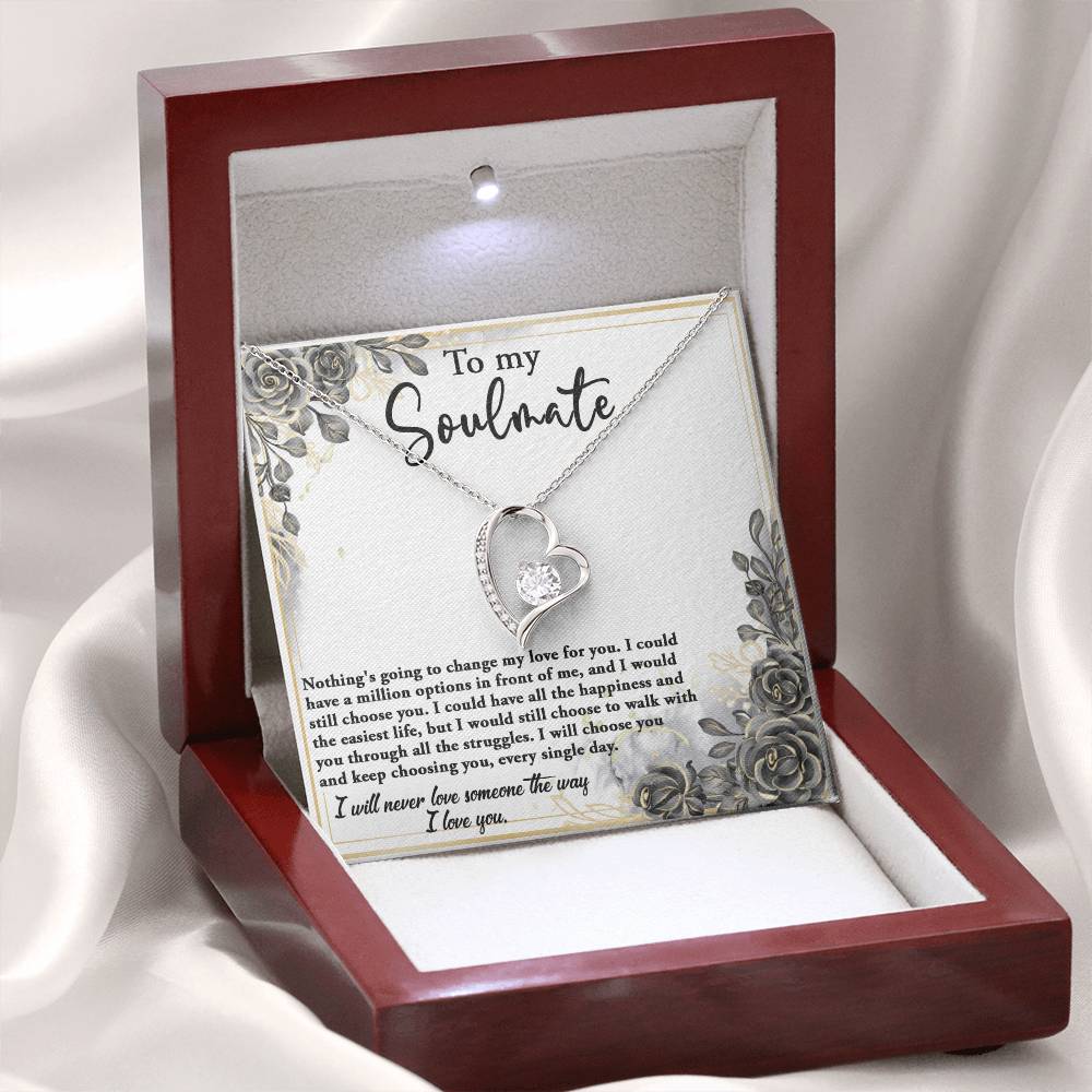 Soulmate - I'll Keep Choosing You - Forever Love Heart Necklace