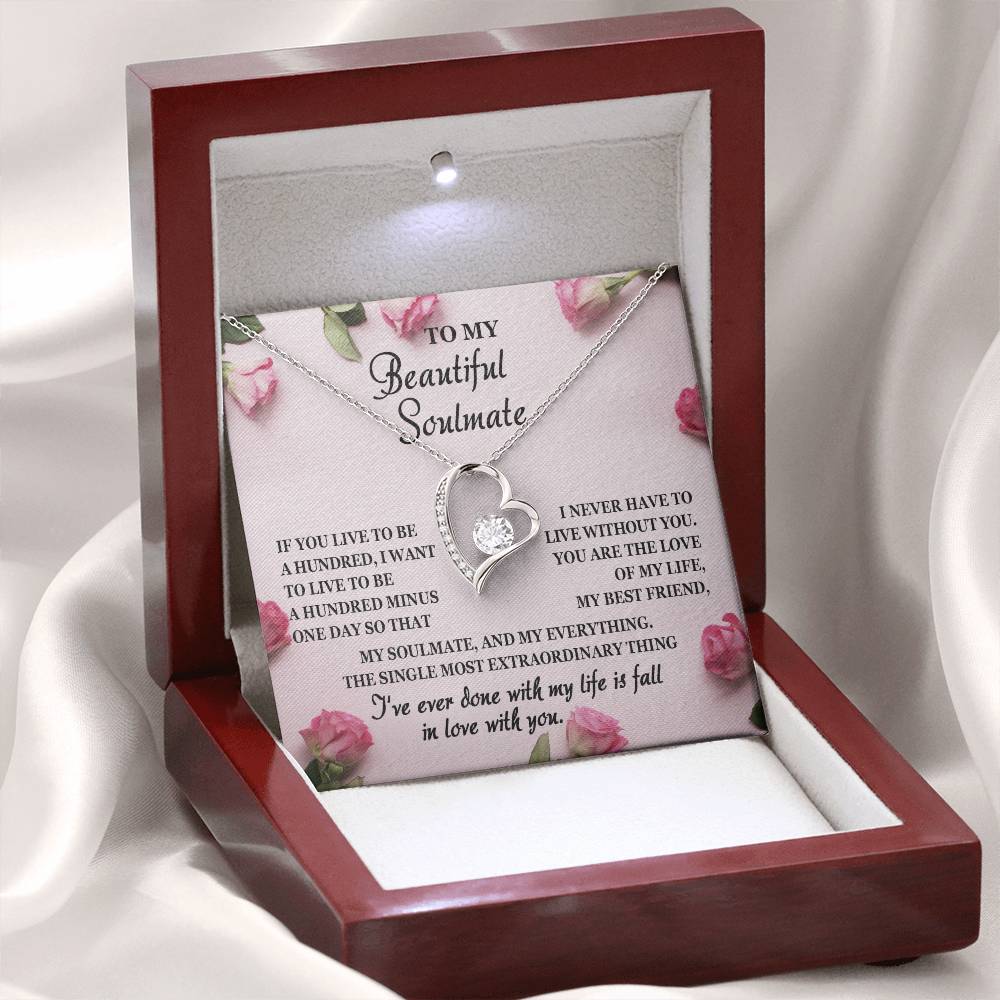 Soulmate-Fall In Love with You-Forever Love Necklace