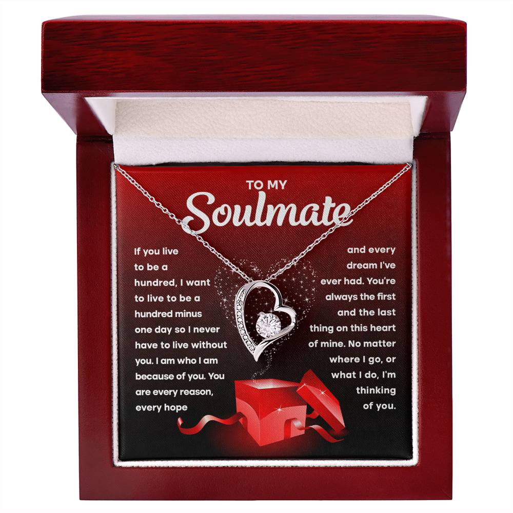 Soulmate-Never Have To Live Without You-Forever Love Necklace