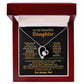 To My Beautiful Daughter - I Love You Without Condition - Eternal Love Heart Necklace - Price Includes Shipping