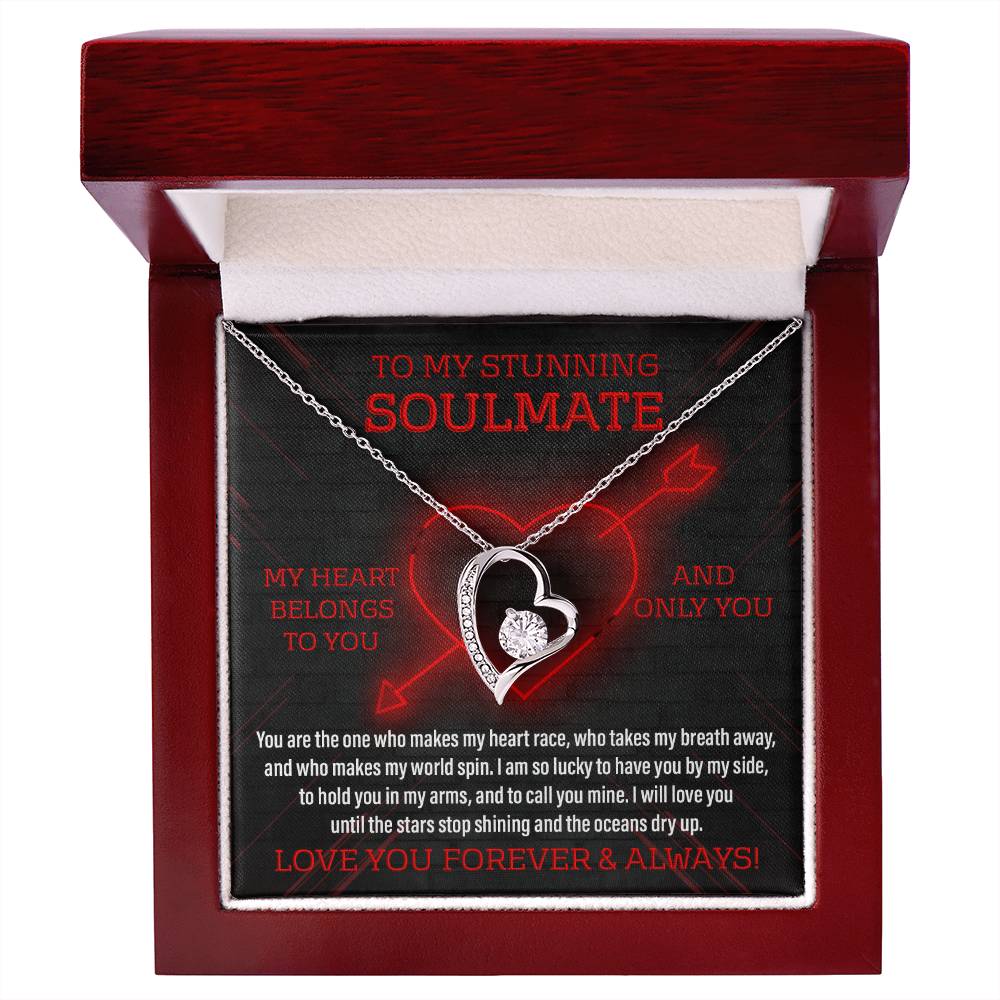 Soulmate Gift, Call You Mine, Forever Love Heart Necklace