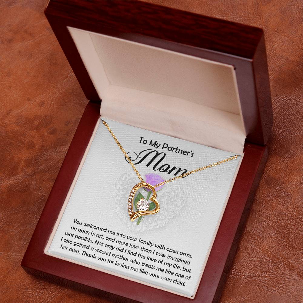 Partners Mom Gift - A Second Mother - Forever Love Necklace