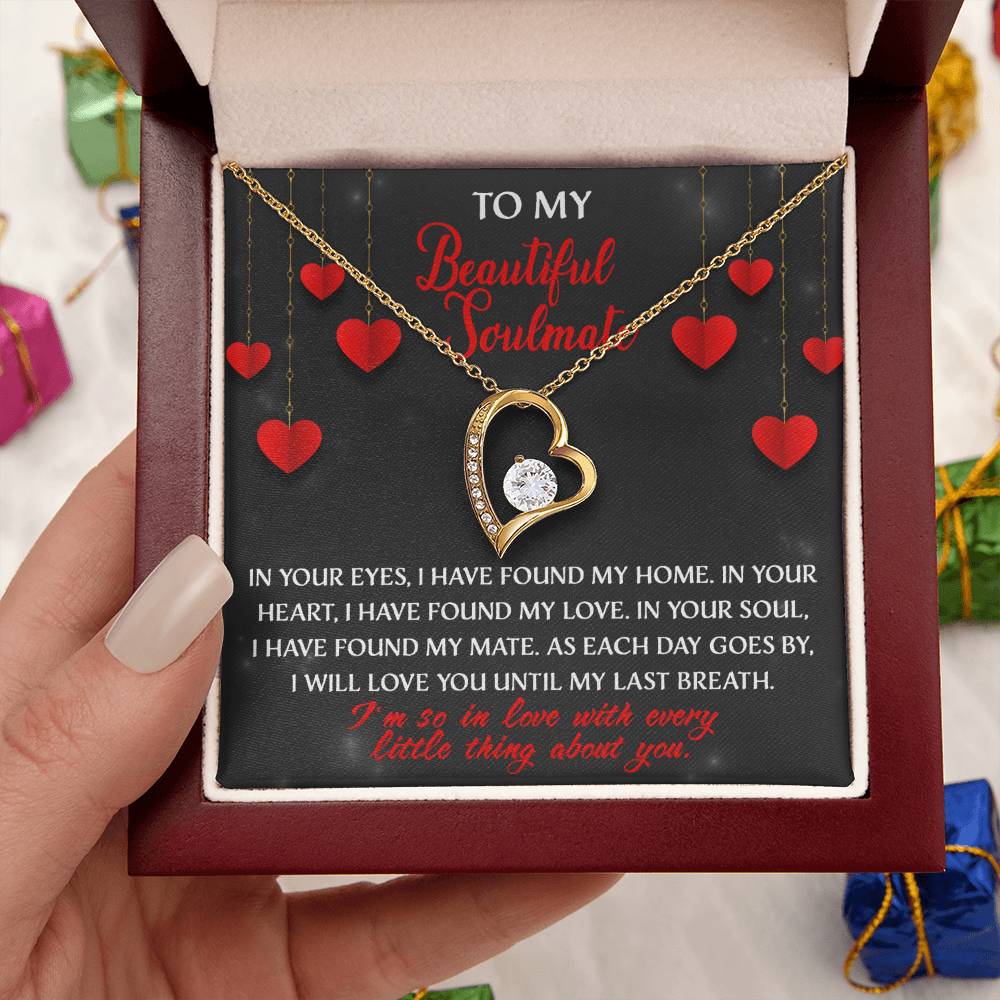 Soulmate - Every Little Thing About You - Forever Love Heart Necklace