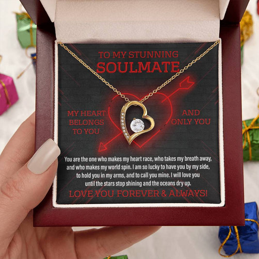 Soulmate Gift, Call You Mine, Forever Love Heart Necklace