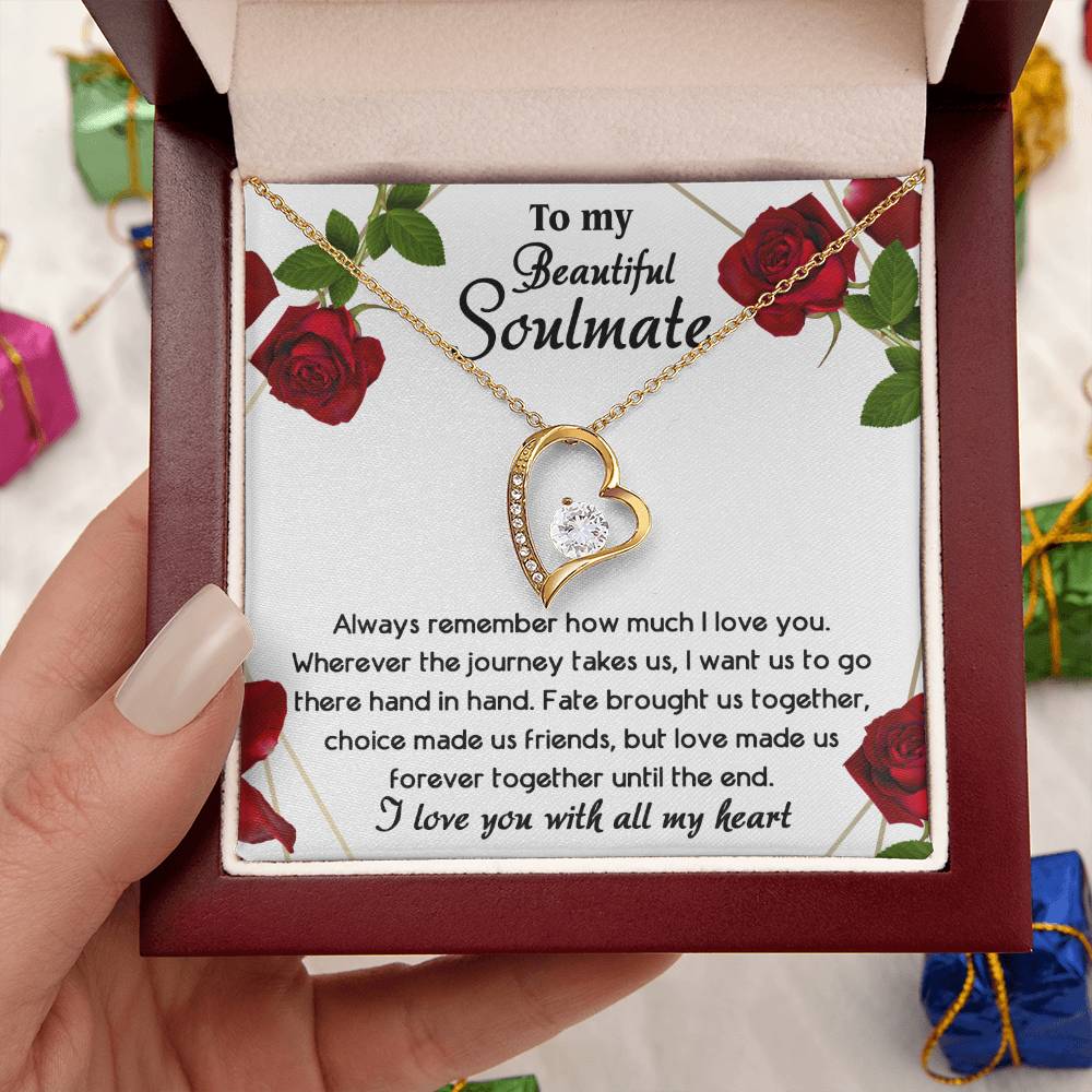 Soulmate-Hand in Hand Until The End- Forever Love Necklace