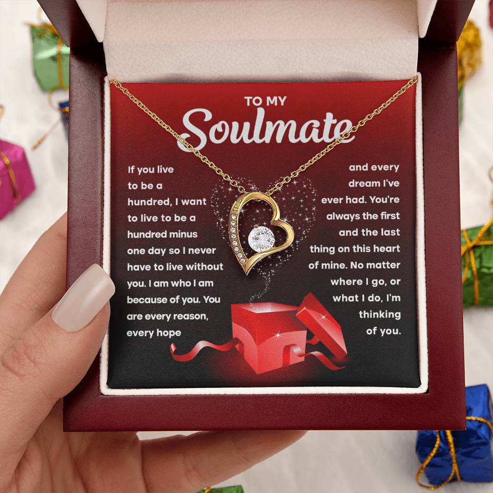 Soulmate-Never Have To Live Without You-Forever Love Necklace