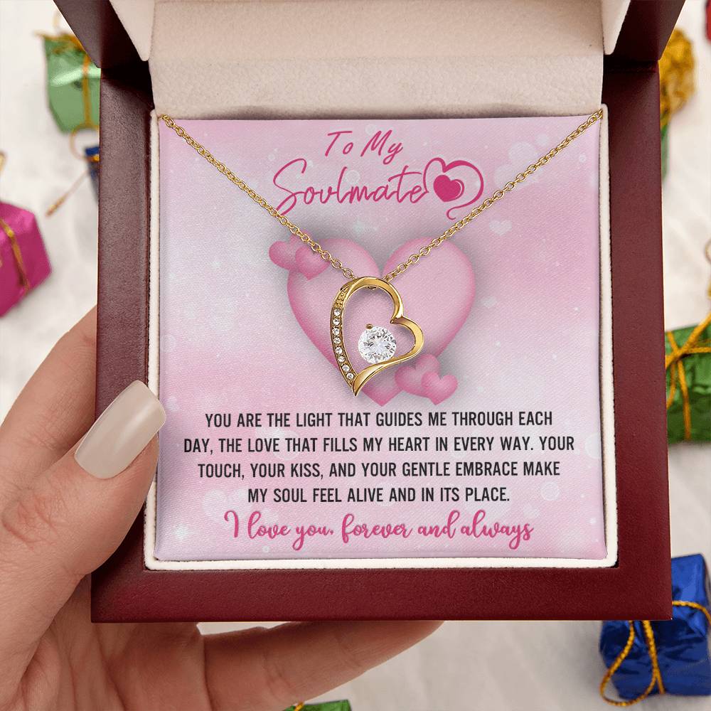 Soulmate Gift, The Light, Forever Love Heart Necklace