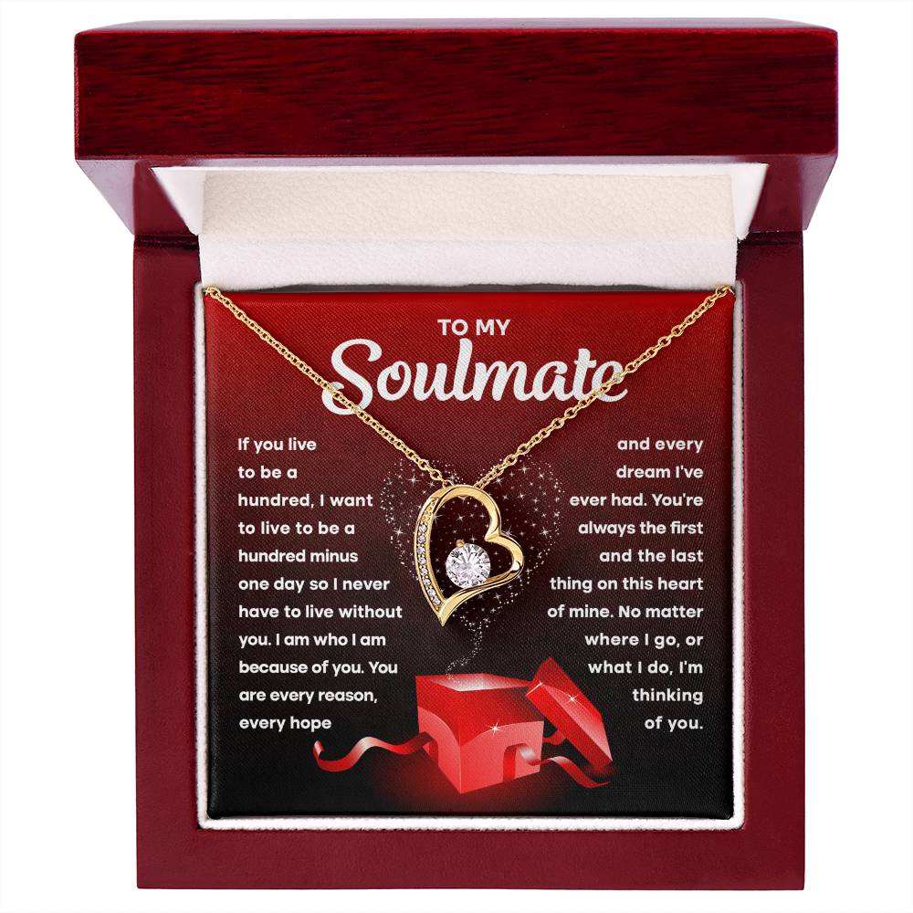 Soulmate-Never Have To Live Without You-Forever Love Necklace