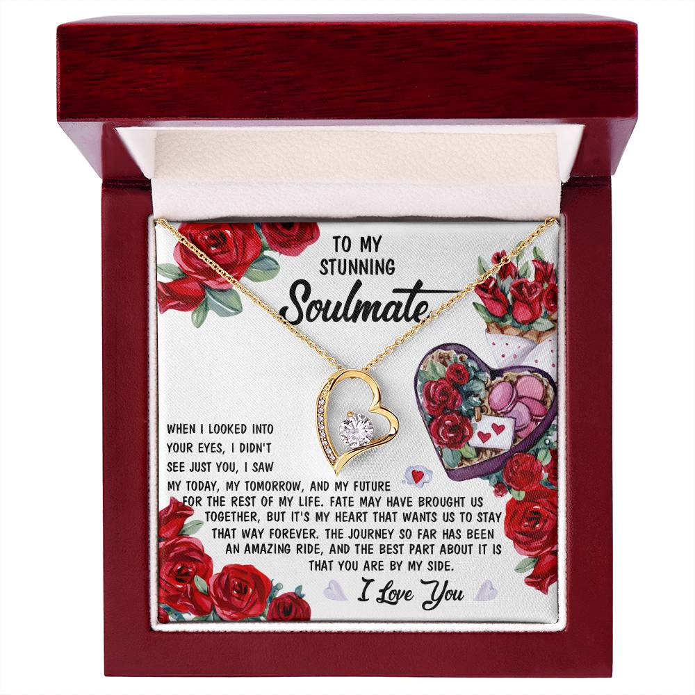 Soulmate - Into Your Eyes - Forever Love Heart Necklace