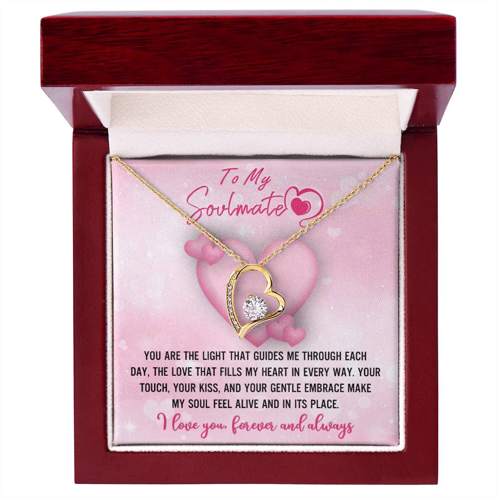 Soulmate Gift, The Light, Forever Love Heart Necklace