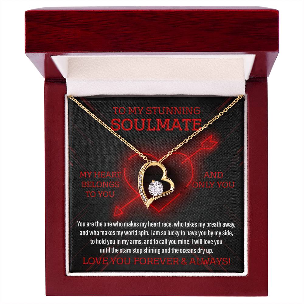 Soulmate Gift, Call You Mine, Forever Love Heart Necklace